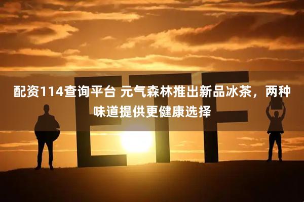 配资114查询平台 元气森林推出新品冰茶，两种味道提供更健康选择